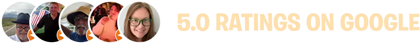 5.0 ratings on Google